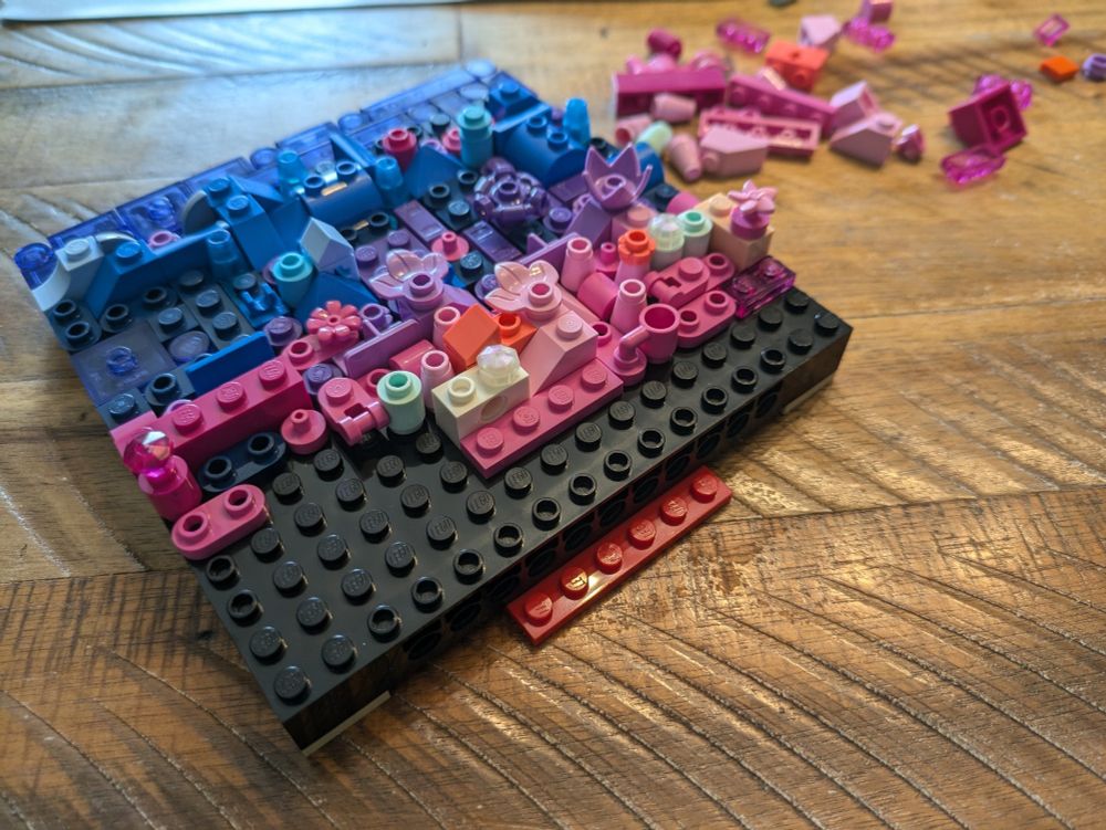 Lego building of the milky way mosaic
