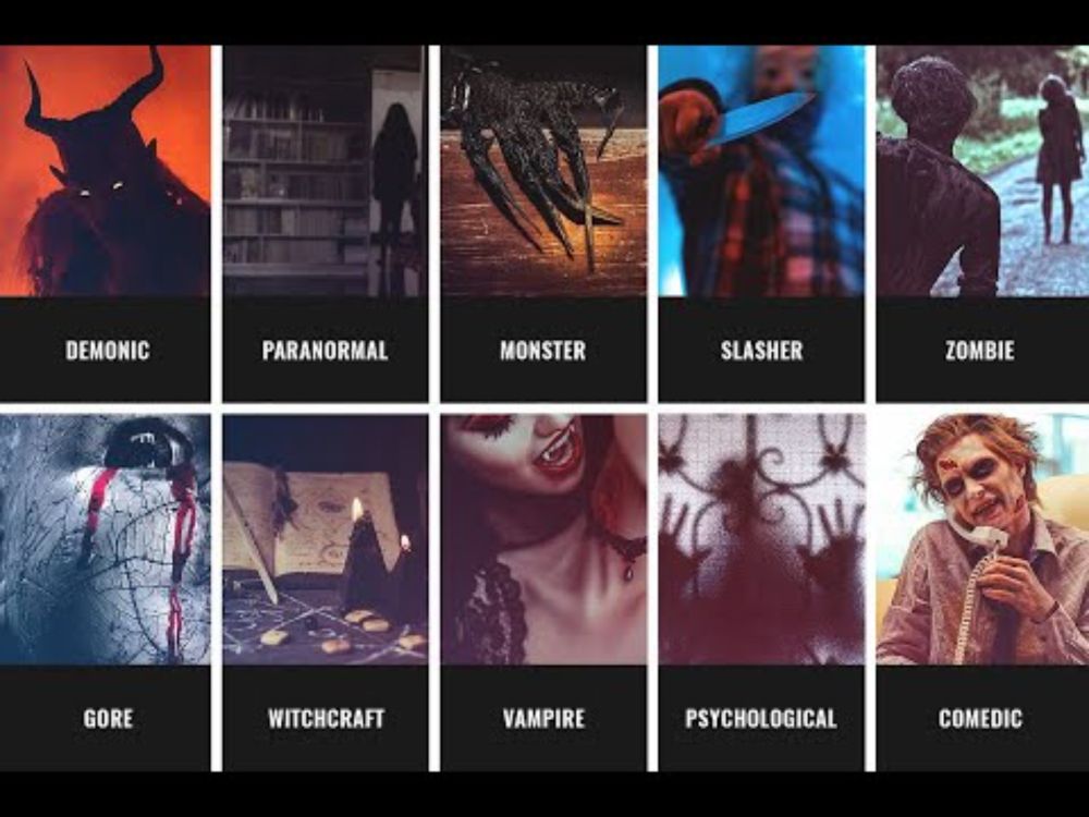 13 Horror Subgenres Tag @ The Movie Ranker