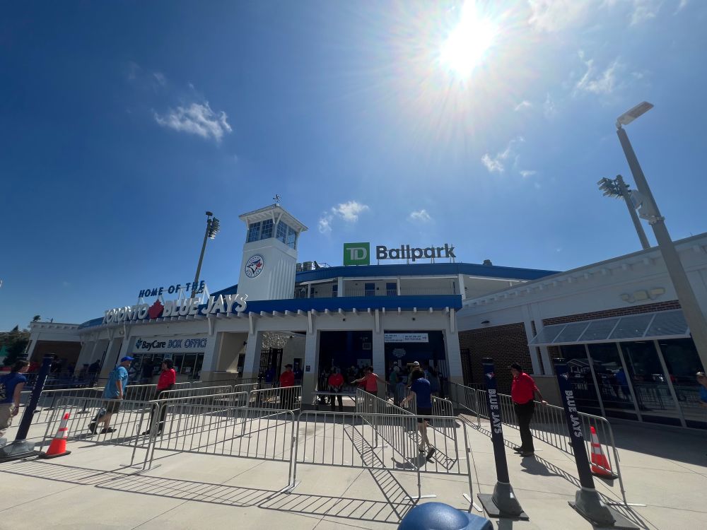 Picture of TD Ballpark, the Jays’ spring training home ballpark in Dunedin.