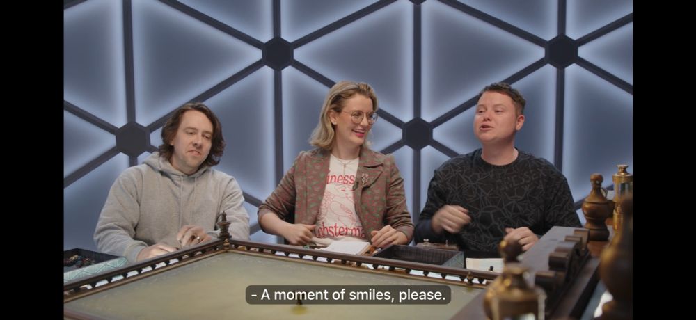 after describing how the moment of silence was for "joy" beardsley then goes "a moment of smiles, please."