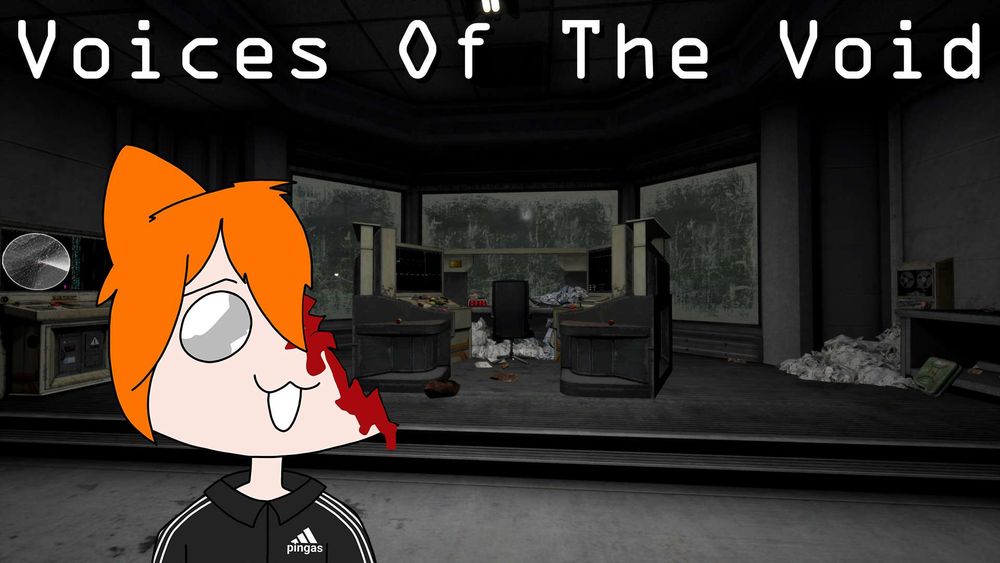 Promotional image for a Voices of the Void stream.
Art by @chromacielo.bsky.social