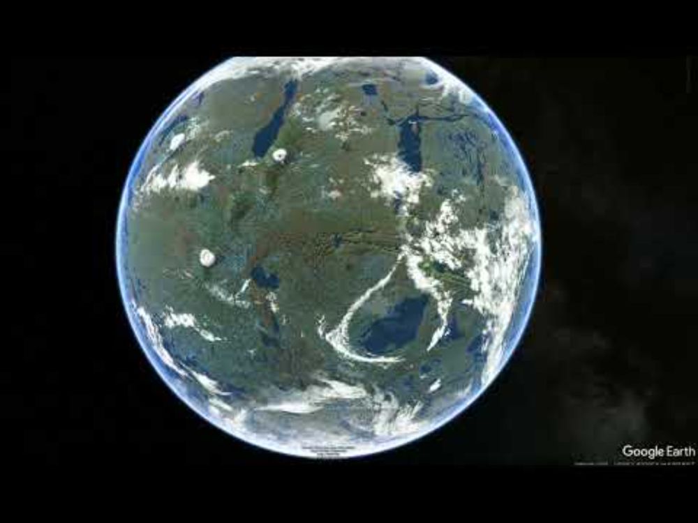 A vision of terraformed Mars through the lens of Casey Handmer's Google Mars overlay