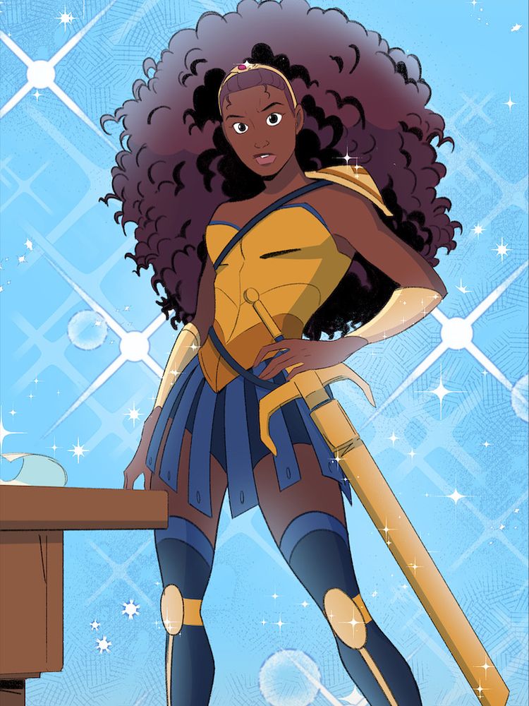 Nubia giving magical girl realness in the image 