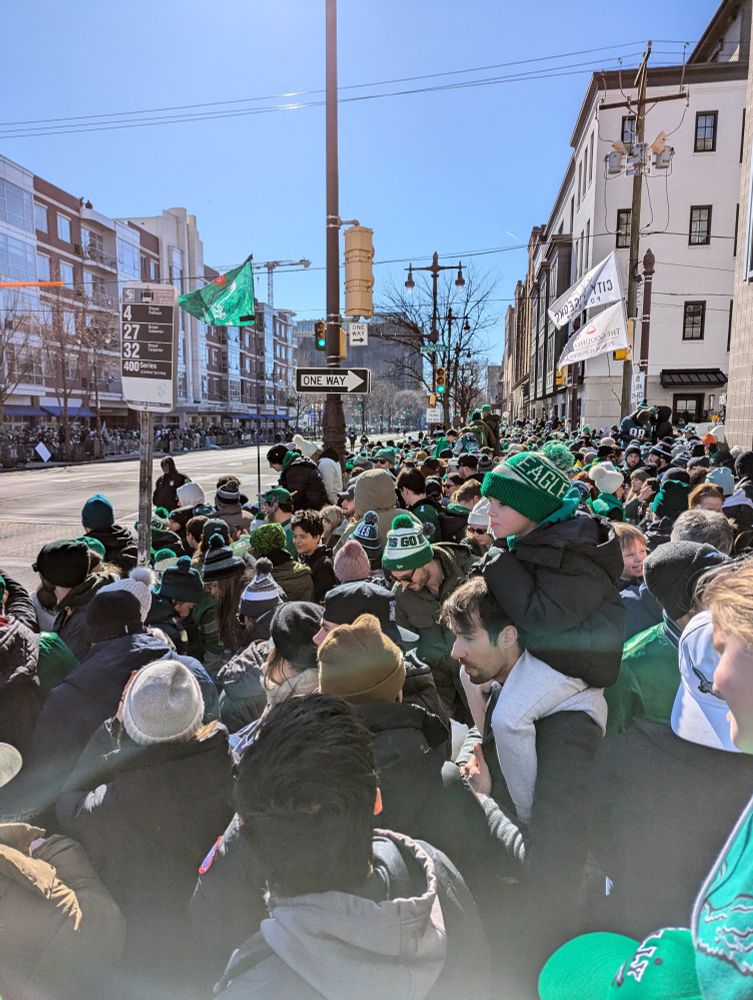 Broad and Fitzwater packed for the Eagles parade 
