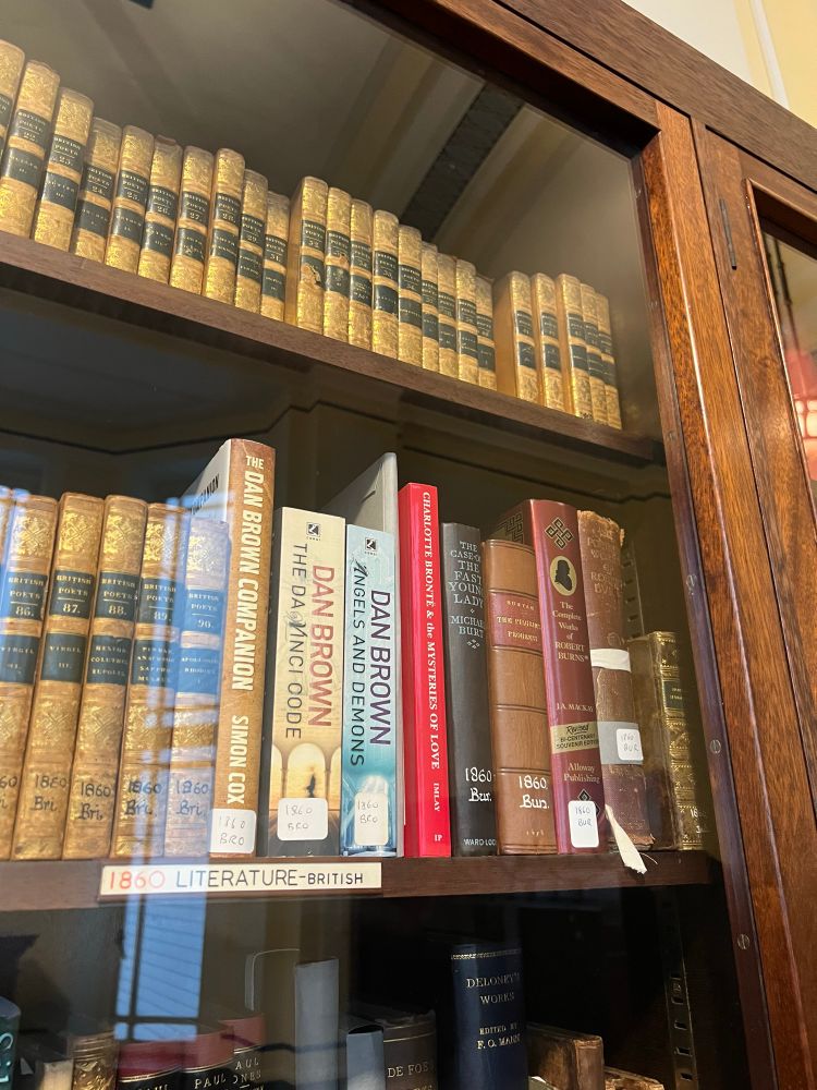 The Dan Brown section of the archives at the museum of Freemasonry, London