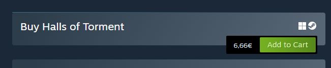 A screenshot from the Steam store showing the "Add to Cart" button with the price tag of 6.66 €.