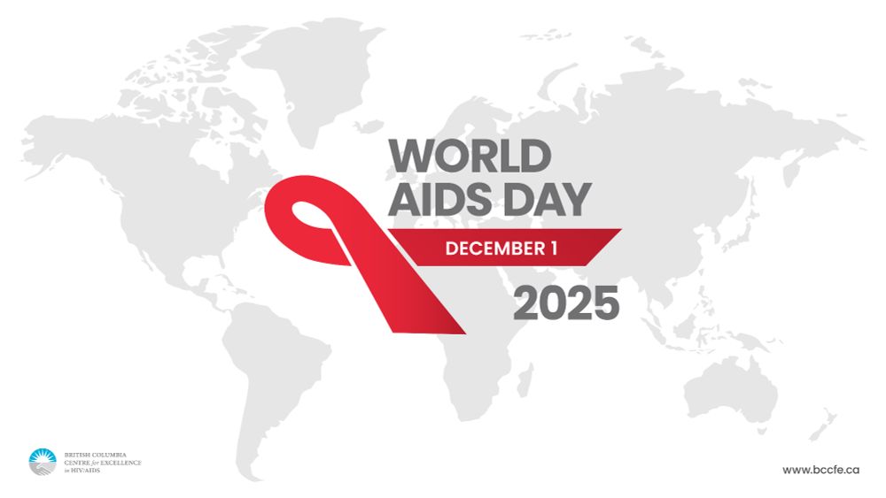 Image of the globe with a red ribbon and the words World AIDS Day 2025 overlaid.