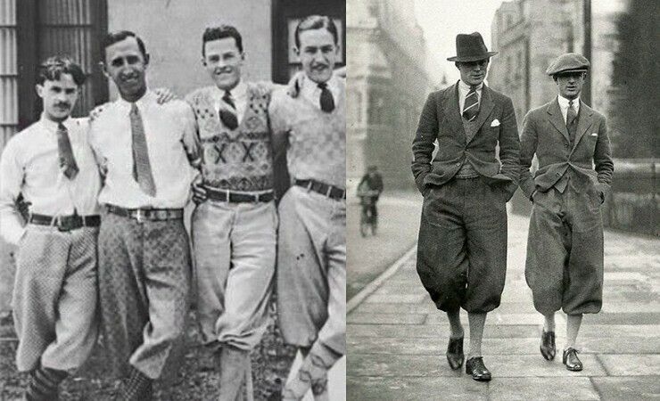 Vintage mid calf length knickerbocker men’s pants 