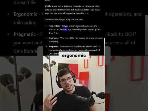 3 Reasons I like Coding with F#