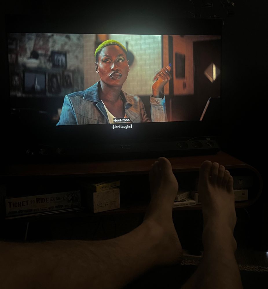 Shea Coulee as slug in Marvel’s Ironheart 
+ my feet lol 
