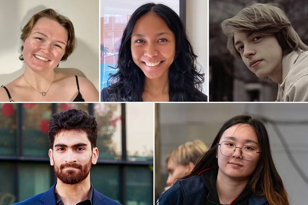 Clockwise from top left: Charlie Olsen, Princess Rogelyn Saladino, Jonathan De Vries, Yunshan Li and Ahsen Bhatti (supplied images)