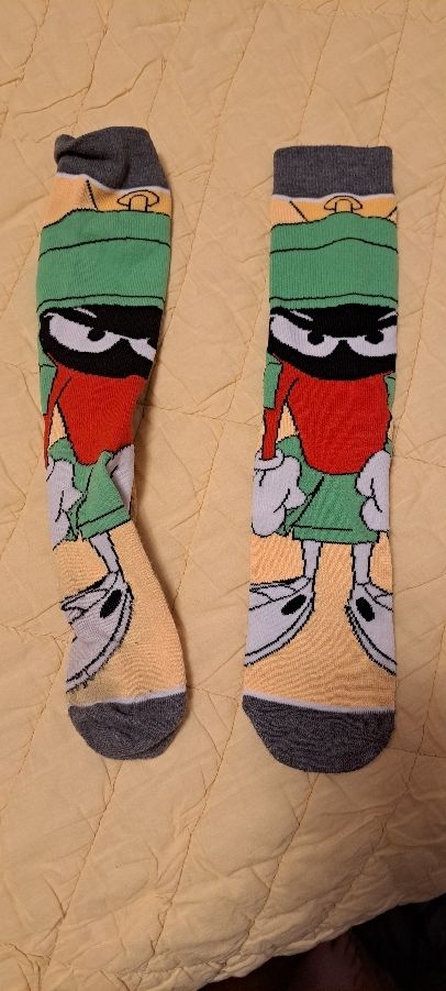 Marvin the Martian matching socks