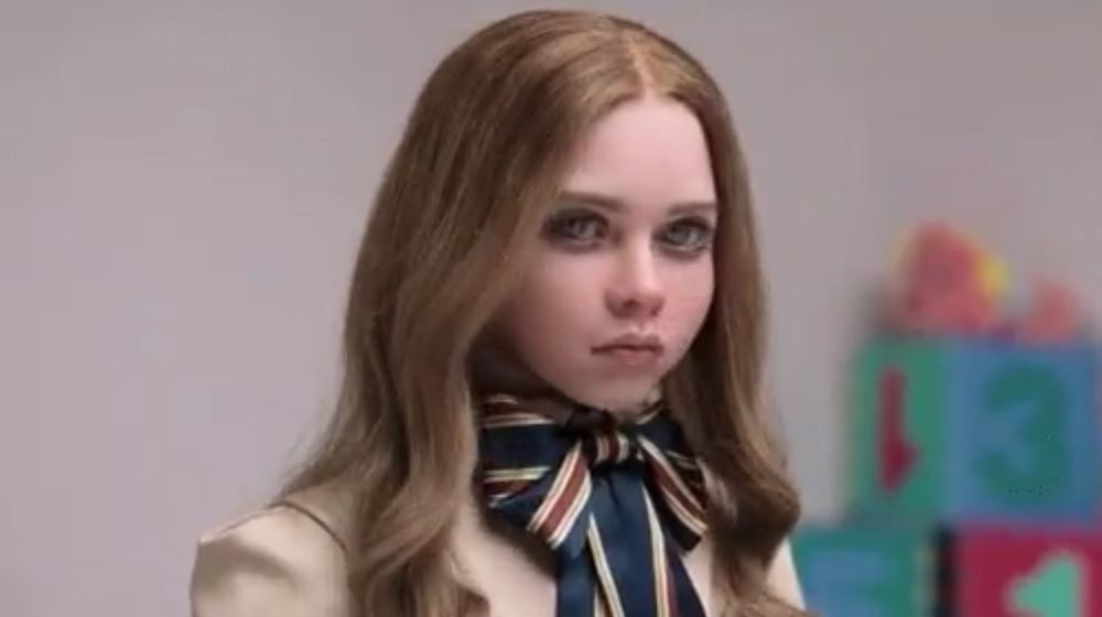 Screencap from M3GAN, featuring the titular character.