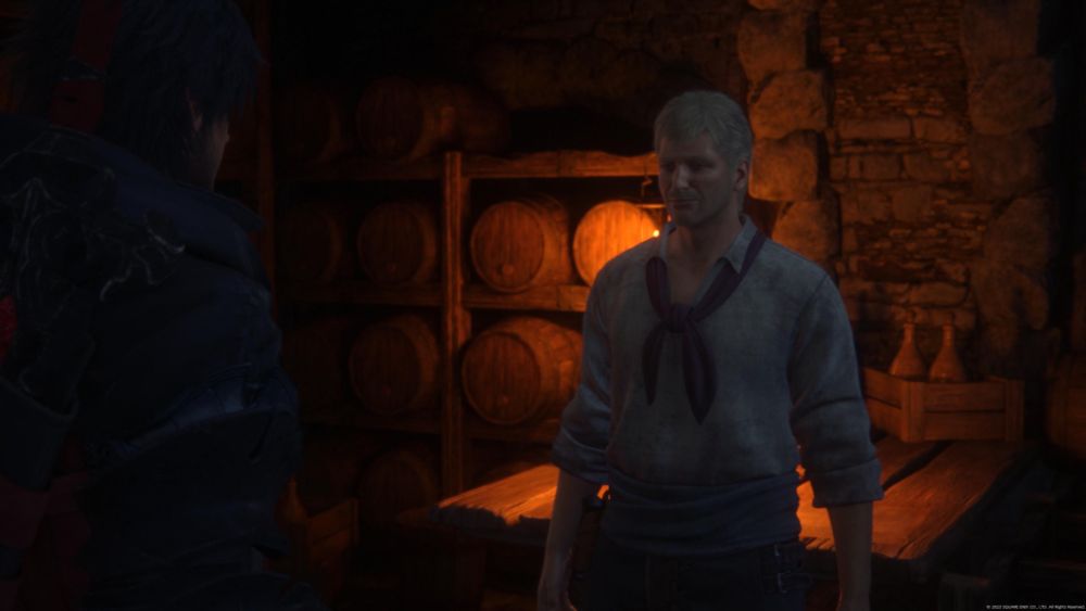 A Fred-looking dude in Final Fantasy XVI