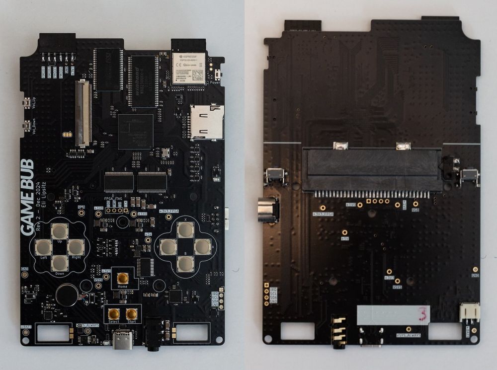 photo game bub console pcb front and back