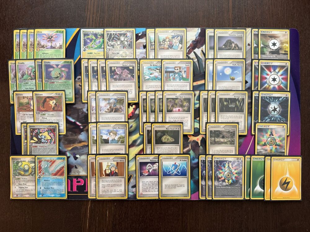 Cradily list on mat