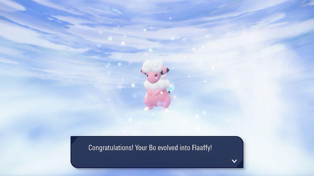 Bo evolved into Flaafy.