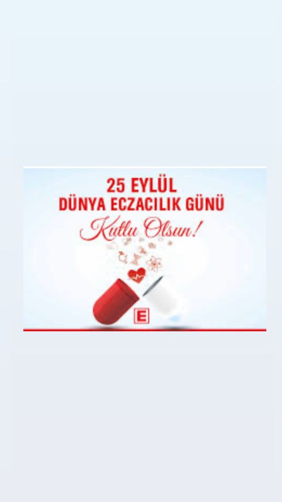 Dünya Eczacılık Günü Kutlu
 Olsun.