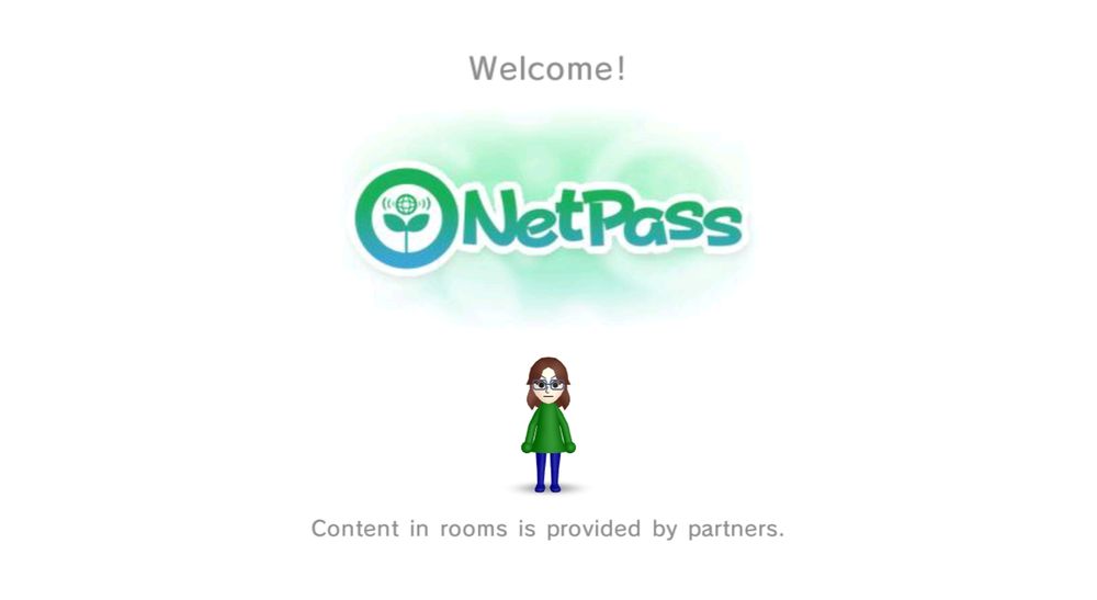 The NetPass room intro, along with the Mii representing Sorunome