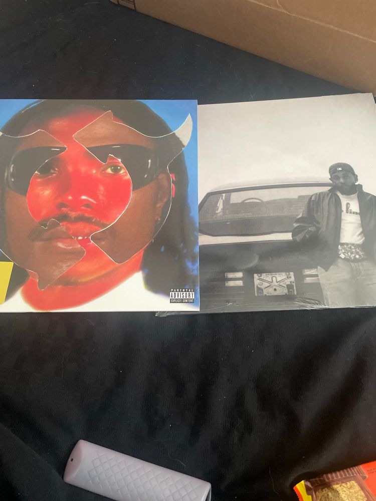 A photo of steve lacey gemini rights and kendrick lamar gnx on vinyl 