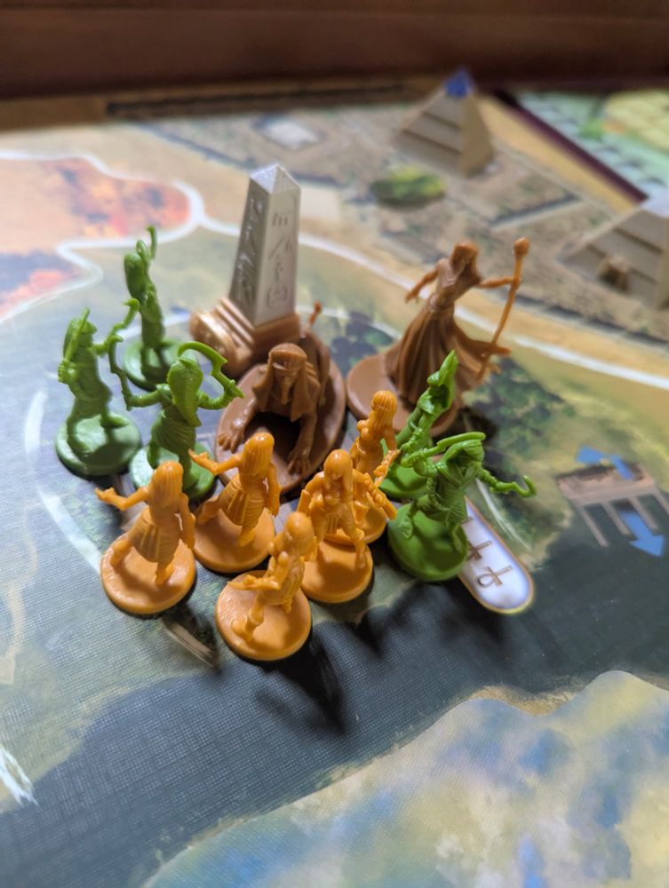Fight for a temple that includes the Sphinx and a Royal Mummy