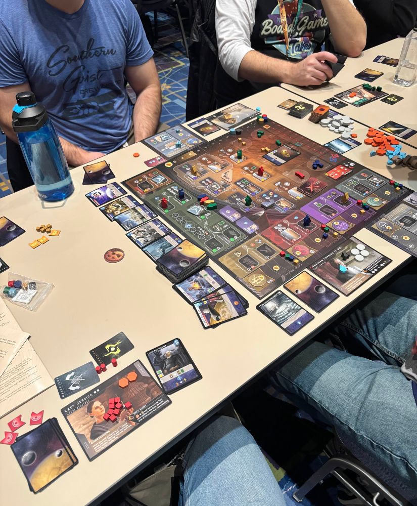 Dune Imperium Uprising with 6 player team mode. Midway thru what became an 3+ hour game