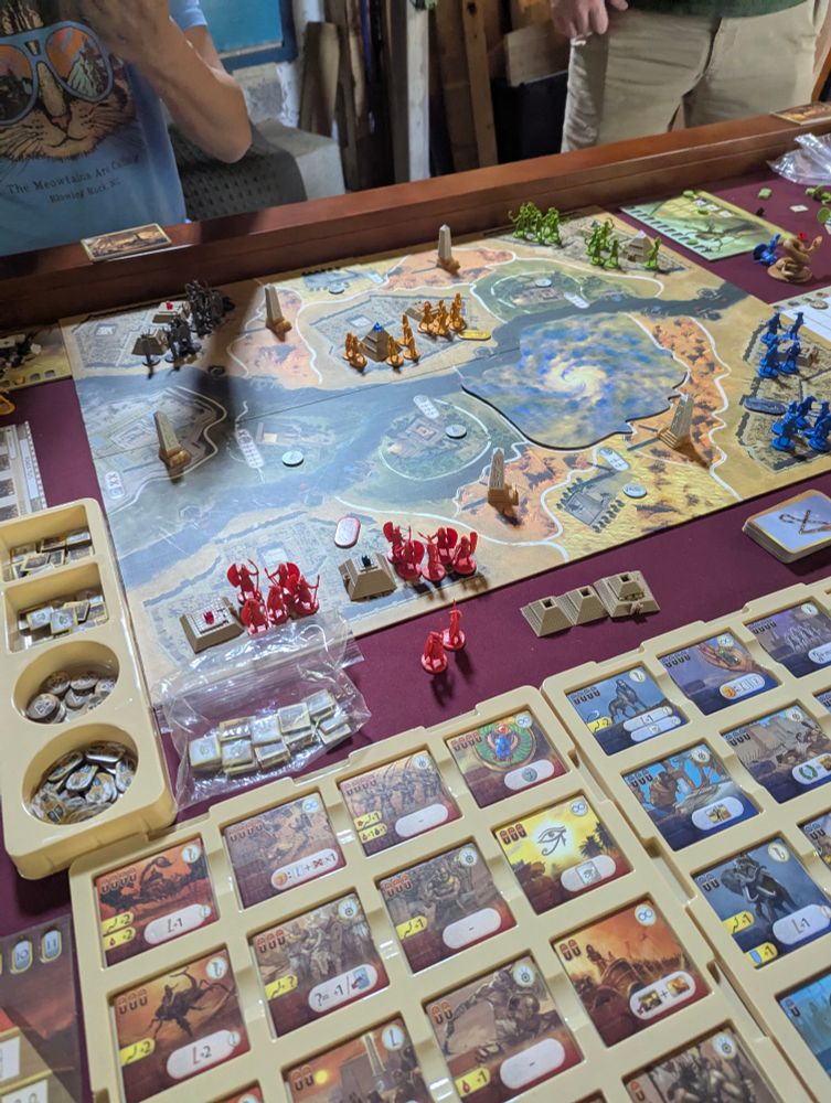 Kemet: Blood and Sand board and power tiles