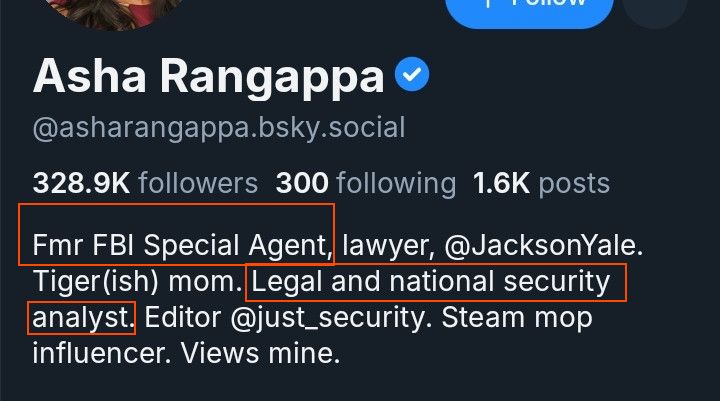 Asha Rangappa
Fmr FBI Special Agent
Legal and national security analyst