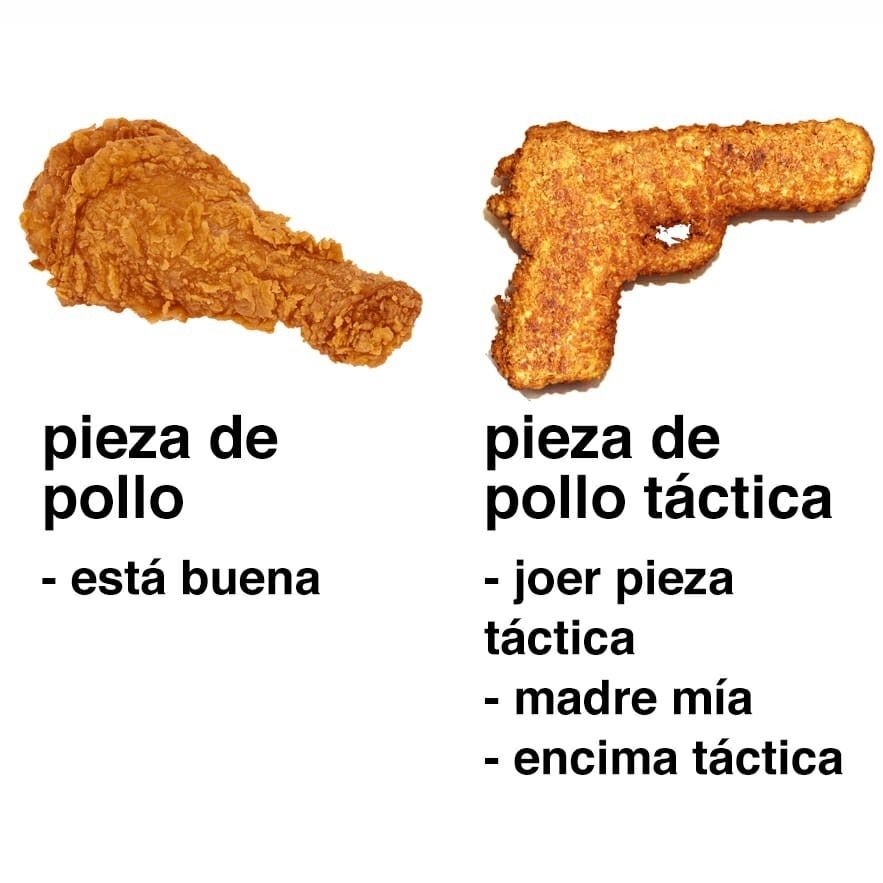 El meme que se hizo famoso hace unos años de encima táctico 