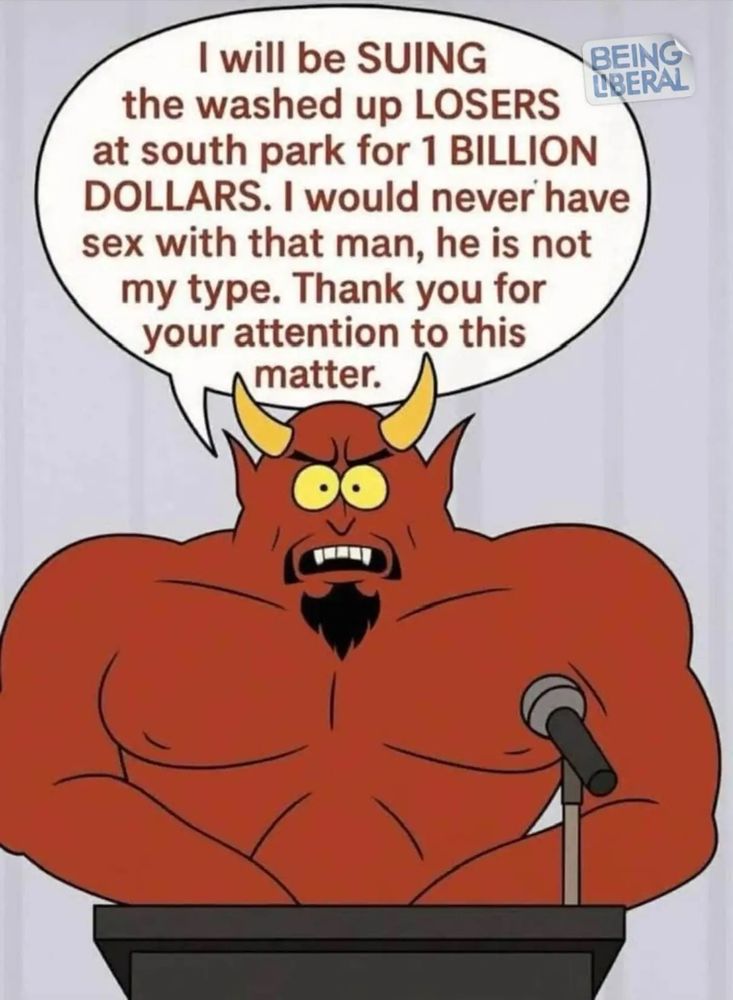 I will be SUING the washed up LOSERS at south park for 1 BILLION DOLLARS. I would never have sex with that man, he is not my type. Thank you for your attention to this ~ matter.
