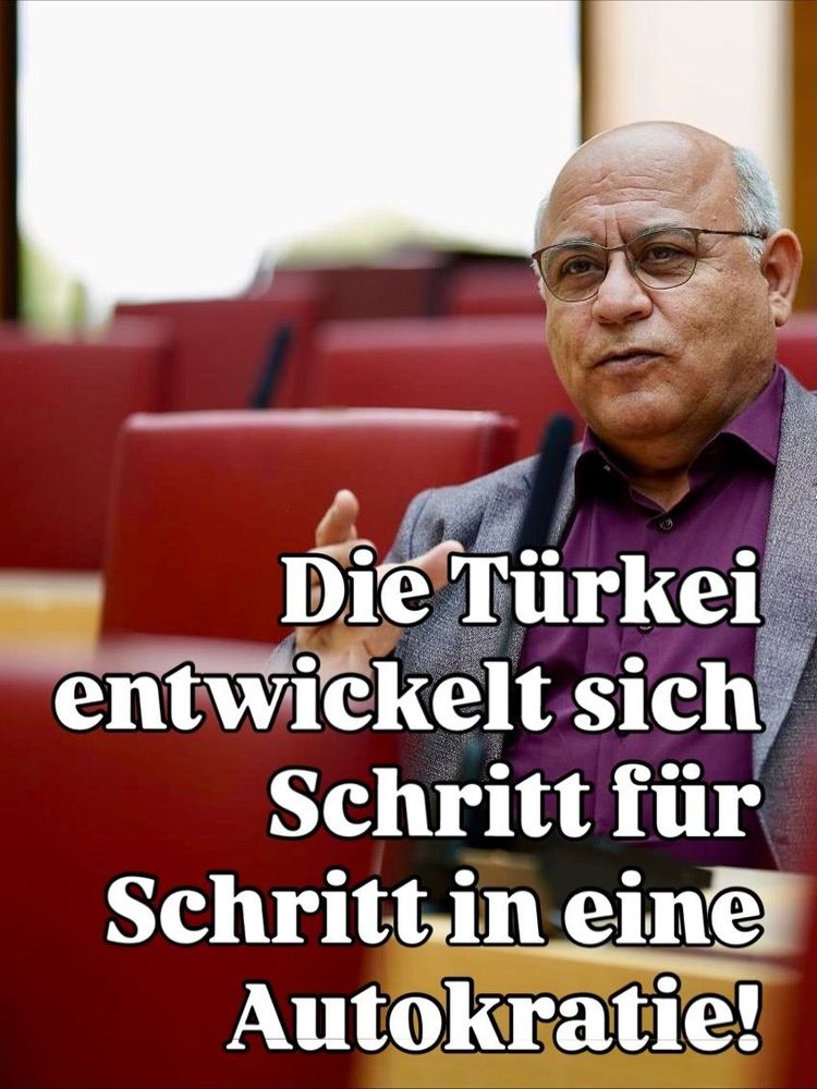Während in der #Türkei Bürgermeister, Journalisten und Künstler mit erfundenen Verfahren verhaftet werden und Fernsehsender geschlossen werden, reist Friedrich Merz nach Ankara. Hoffentlich spricht er auch über Freiheit, Gerechtigkeit und #Demokratie.