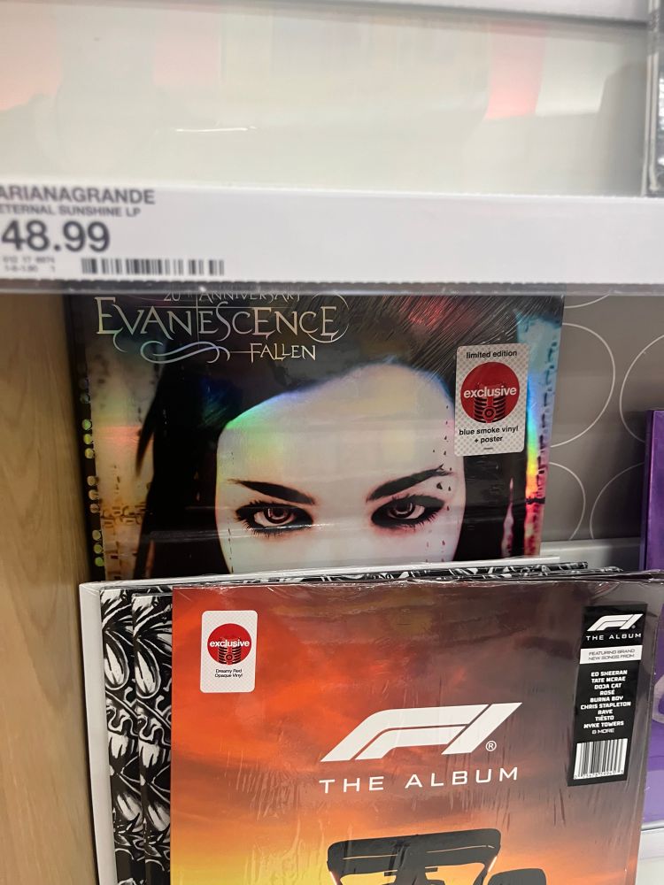 a target exclusive evanescence "fallen" vinyl  that i desperately want.