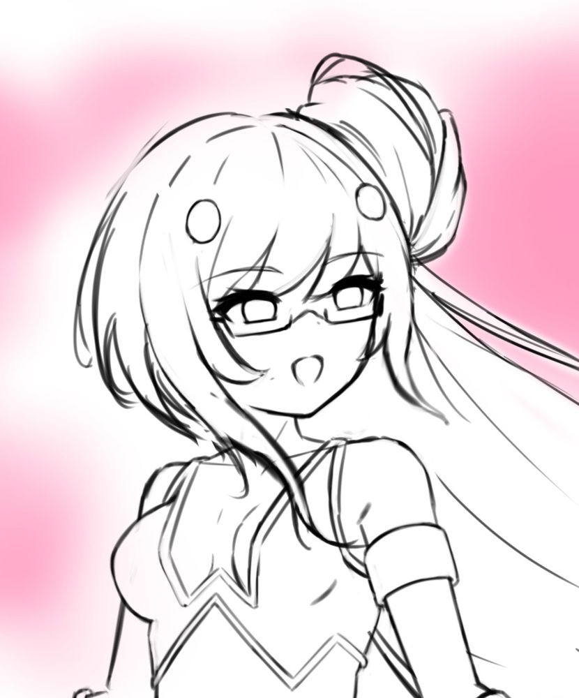 WIP illustration of Fuscus, a Neptunia oc by Bradythebshafan