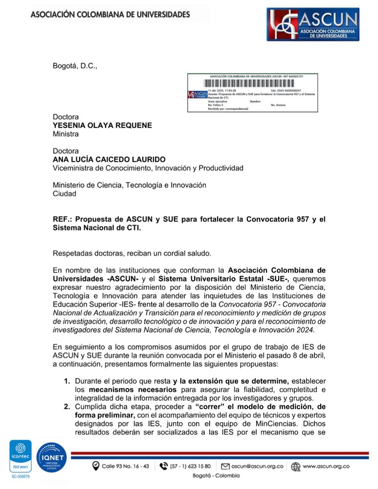 (Texto del comunicado disponible en el enlace de la publicación)