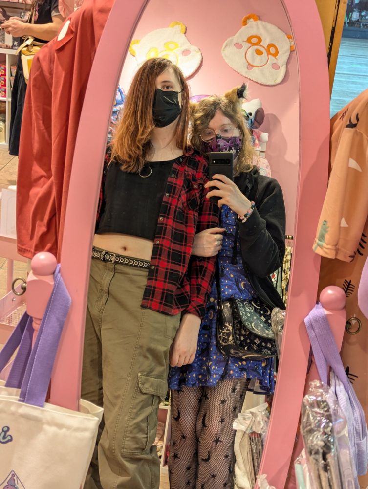 me clinging on to my girlfriend's arm