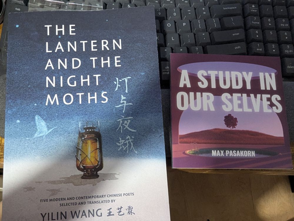 The Lantern And The Night Moths and A Study In Our Selves side by side. 