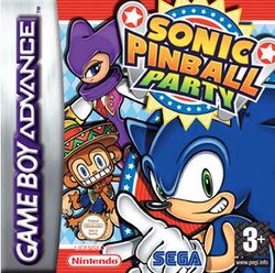 Sonic Pinball Party for the Game Boy Advance box art