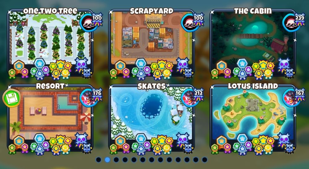 bloons td6 second page with all black borders