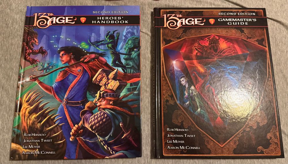 13th Age 2e player and GM books.