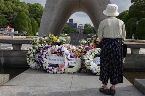 A memorial of the attack in Hiroshima.