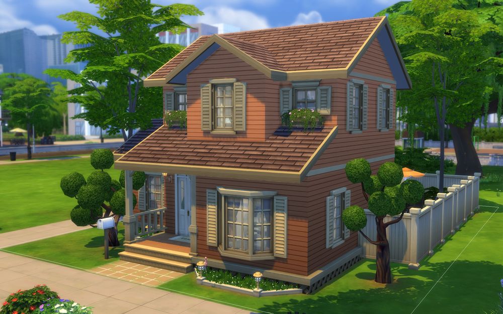 Front overview of the house. 