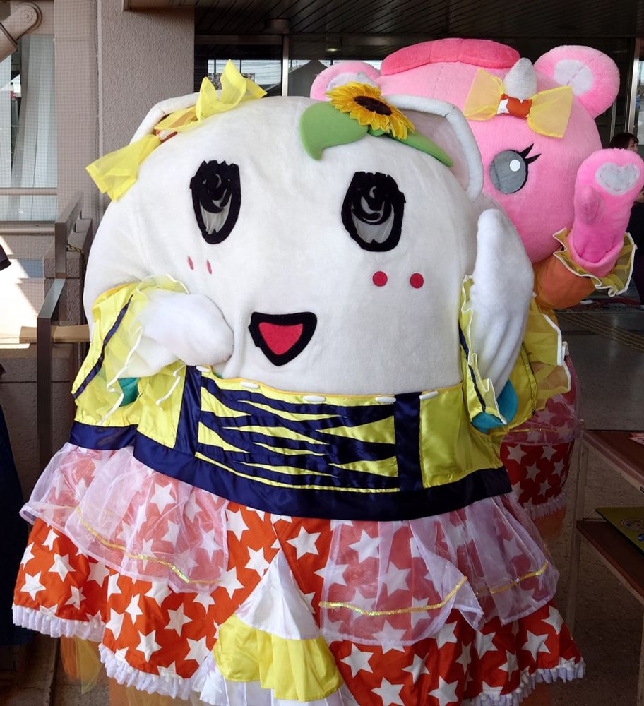 ふにゃっしーとコアちゃん！おそろいの衣装がかわいかった！