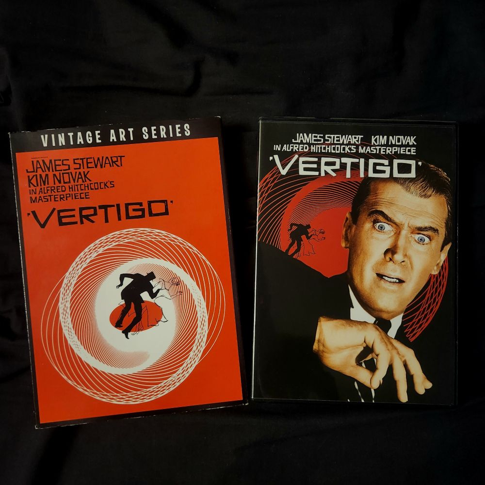 Vertigo Vintage Art Series DVD slipcover, and DVD case.