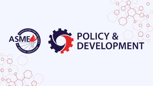 The logo of ASME is on the left. The logo of the ASME Policy & Development group is on the right.