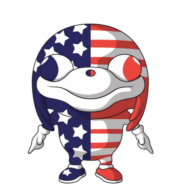 "4th Meme", a variant of the "Dead Meme" YouTooz figure (the first they ever made) colored like the American Flag.