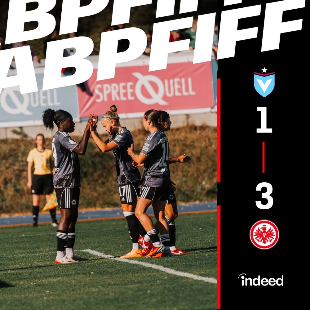 Eintracht Frankfurt Frauen victory over Viktoria Berlin in the DFB Pokal Frauen
