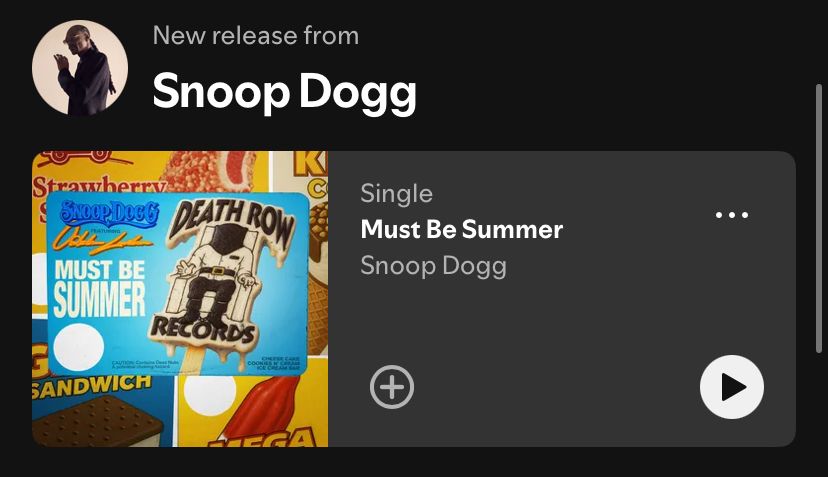 new single from aged panderer snoop dogg
