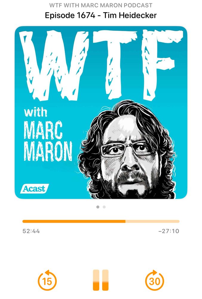 today’s Marc maron pod w tim heidecker 