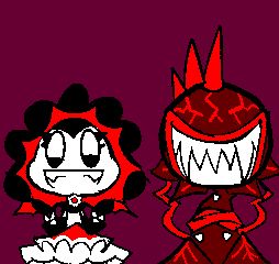 fanart of vampire flower and count chompula from plants vs zombies: garden warfare 2