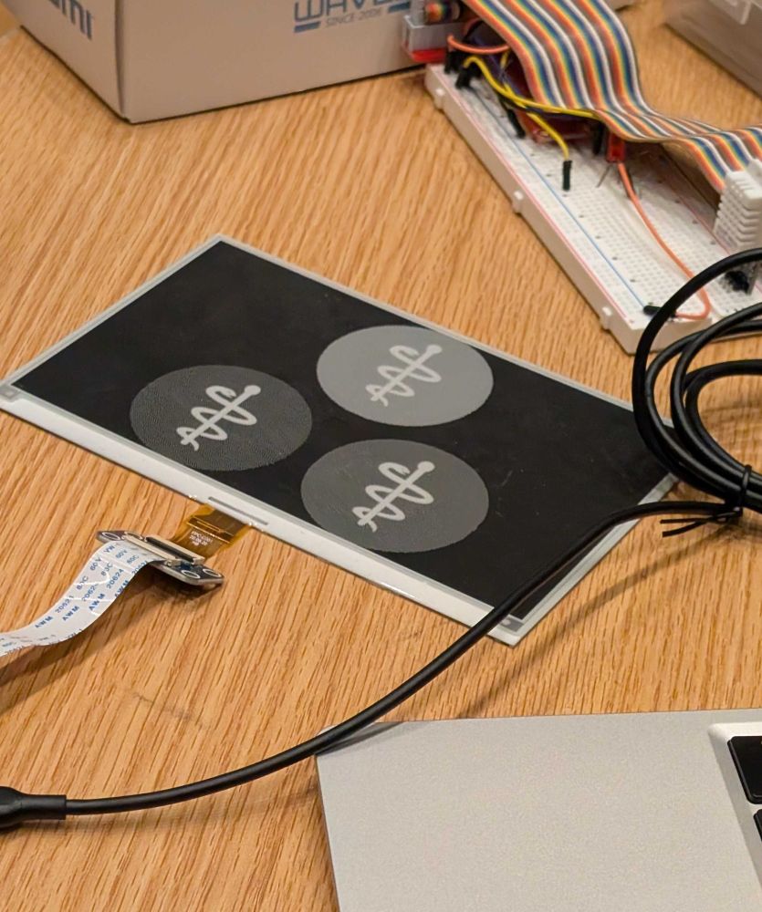 JuliaHealth logo shown on an e-ink display